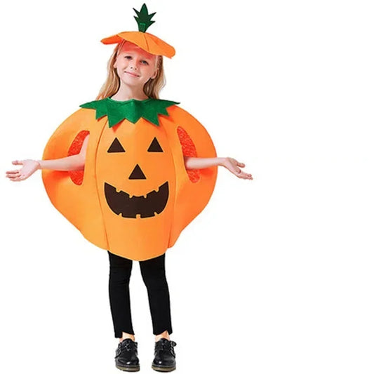 Halloween Gifts for Adults and Kids Pumpkin Costume Costume Bag Hat Set Halloween Party Supplies Christmas