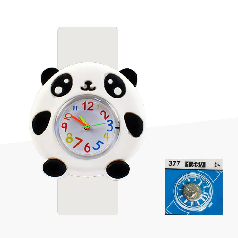 Baby Birthday Gift Children Toys Watches Cartoon Animal Dial Bracelet Kids Watches for Boy Girl 2-15 Years Old Child Clock