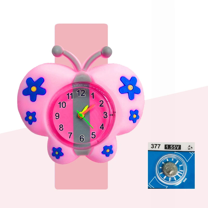 Baby Birthday Gift Children Toys Watches Cartoon Animal Dial Bracelet Kids Watches for Boy Girl 2-15 Years Old Child Clock