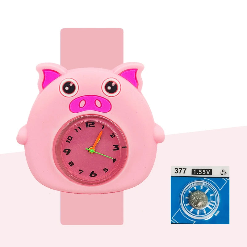 Baby Birthday Gift Children Toys Watches Cartoon Animal Dial Bracelet Kids Watches for Boy Girl 2-15 Years Old Child Clock