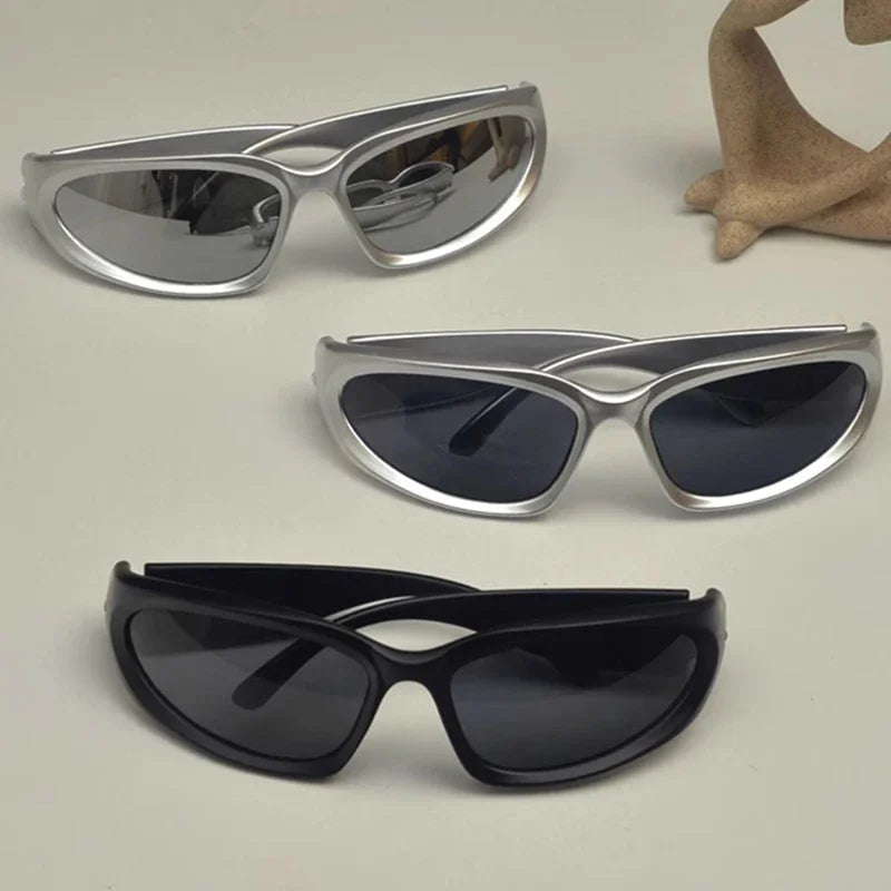 New Y2K Punk Sunglasses Women Spice Girls Brand Designer Square Goggle Men Sun Glasses UV400 Mirror Fashion Eyewear