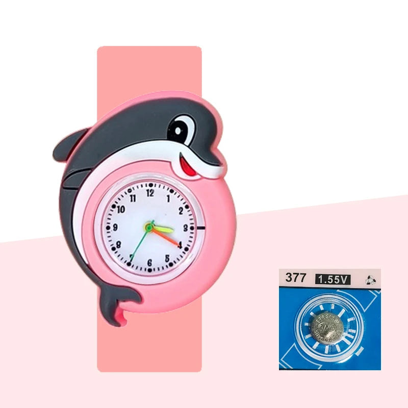 Baby Birthday Gift Children Toys Watches Cartoon Animal Dial Bracelet Kids Watches for Boy Girl 2-15 Years Old Child Clock