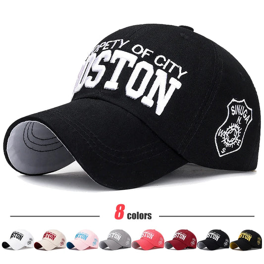 Sports Baseball Cap Cotton 3D Embroidery Unisex Snapback Cap Tennis Hat Dad Cap