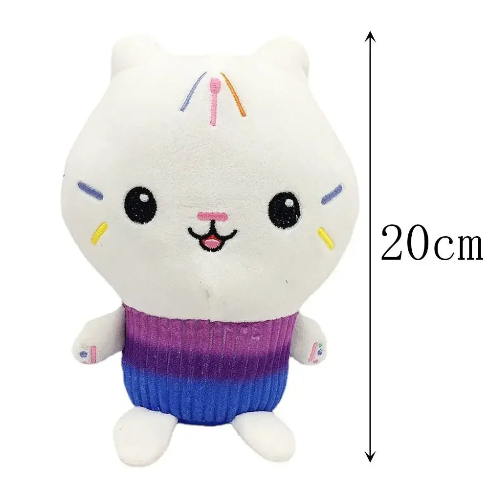 20-30cm Gabby's Doll House Plush Toy Backpack Cat Cake Cat Mermaid Stuffed Animals Plushie Dolls for Kids Gift