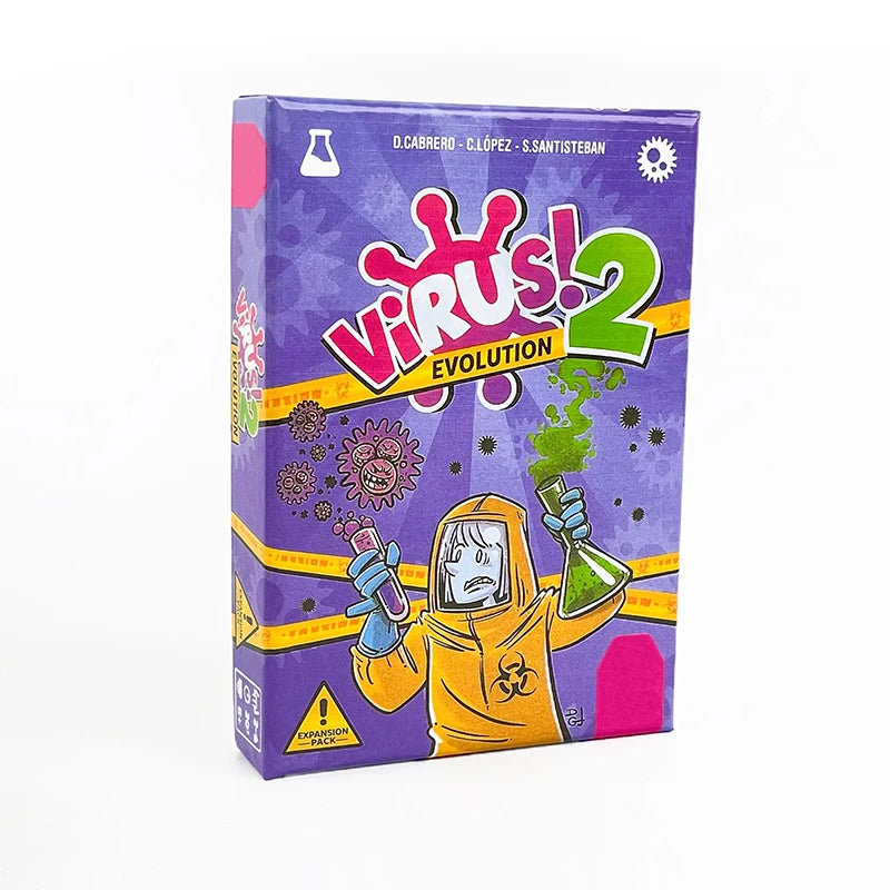 Virus 1 2 3 Halloween Board Game: Engaging Card Game for Bilingual Spanish & English Players
