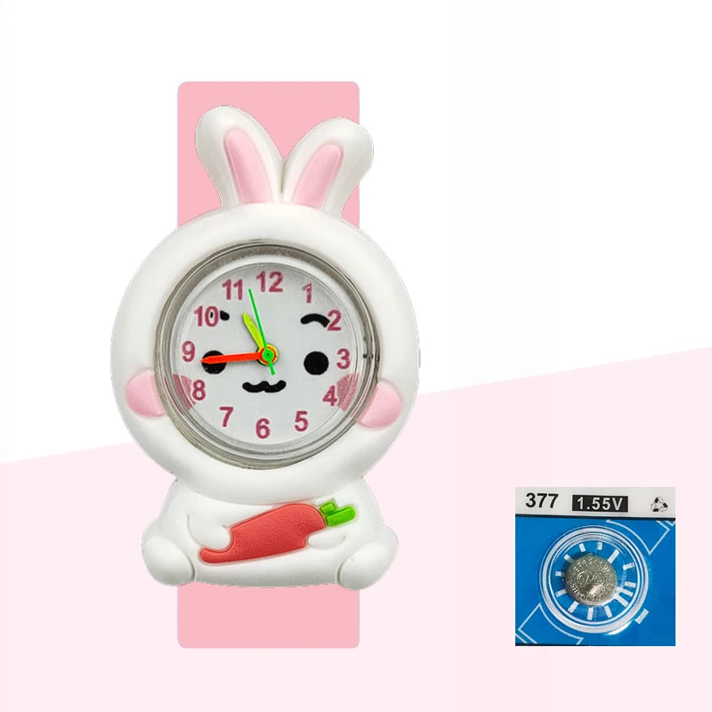 Baby Birthday Gift Children Toys Watches Cartoon Animal Dial Bracelet Kids Watches for Boy Girl 2-15 Years Old Child Clock