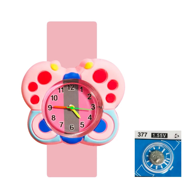 Baby Birthday Gift Children Toys Watches Cartoon Animal Dial Bracelet Kids Watches for Boy Girl 2-15 Years Old Child Clock