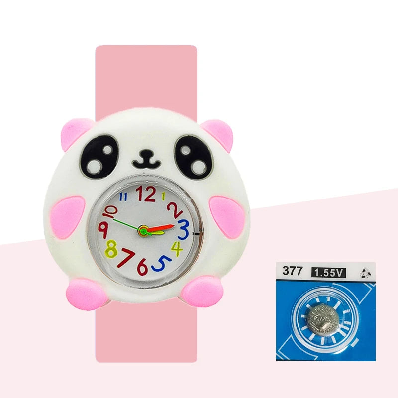 Baby Birthday Gift Children Toys Watches Cartoon Animal Dial Bracelet Kids Watches for Boy Girl 2-15 Years Old Child Clock