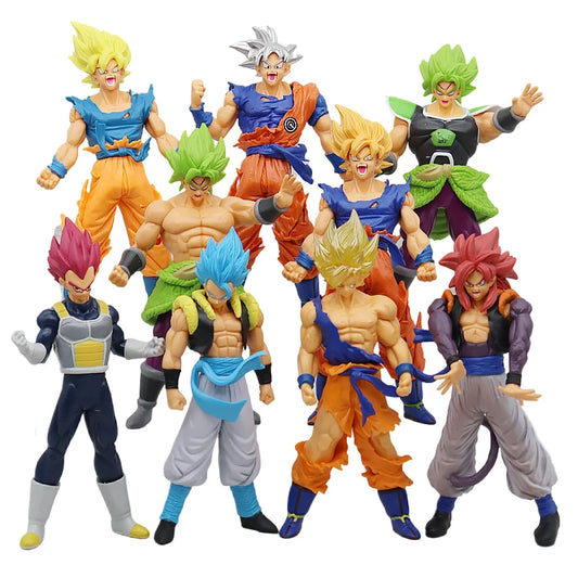 Son Goku Super Saiyan Figure Anime Dragon Ball Goku DBZ Action Figure Model Gifts Collectible Figurines for Kids Figure Toys