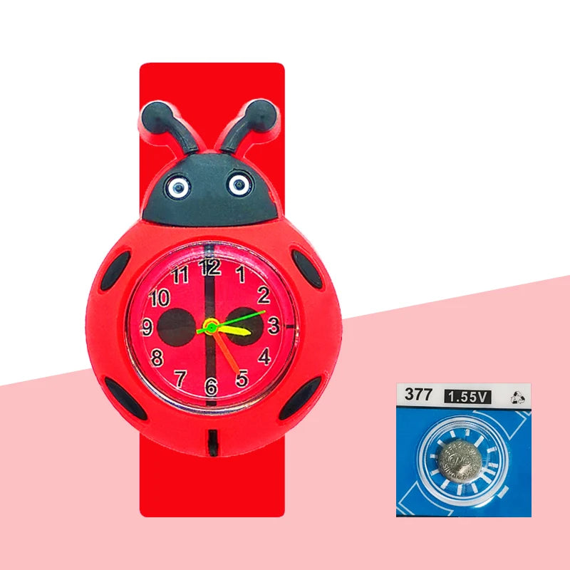 Baby Birthday Gift Children Toys Watches Cartoon Animal Dial Bracelet Kids Watches for Boy Girl 2-15 Years Old Child Clock
