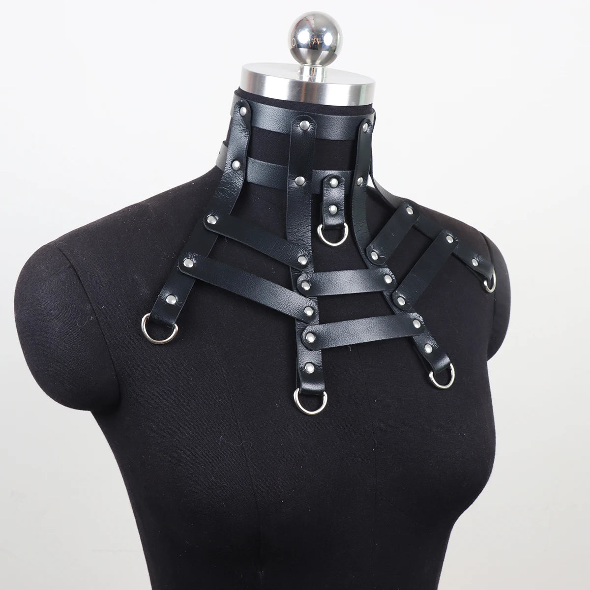 Black Rivet Exaggerated Chockers Necklace Charm Designed Collar Girls Cosplay Party Jewelry Goth Punk Hollween Y2k Accessories