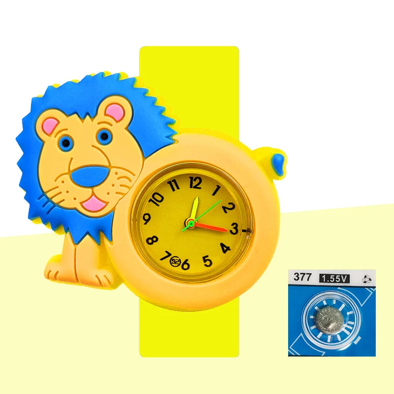 Baby Birthday Gift Children Toys Watches Cartoon Animal Dial Bracelet Kids Watches for Boy Girl 2-15 Years Old Child Clock