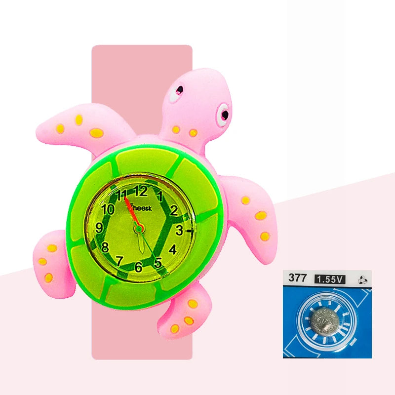 Baby Birthday Gift Children Toys Watches Cartoon Animal Dial Bracelet Kids Watches for Boy Girl 2-15 Years Old Child Clock