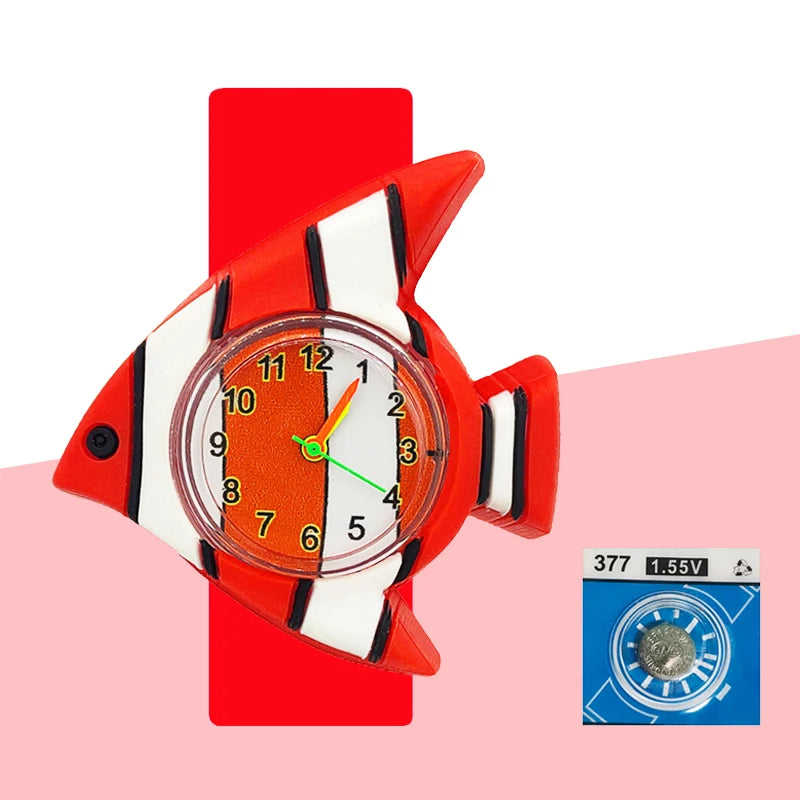 Baby Birthday Gift Children Toys Watches Cartoon Animal Dial Bracelet Kids Watches for Boy Girl 2-15 Years Old Child Clock