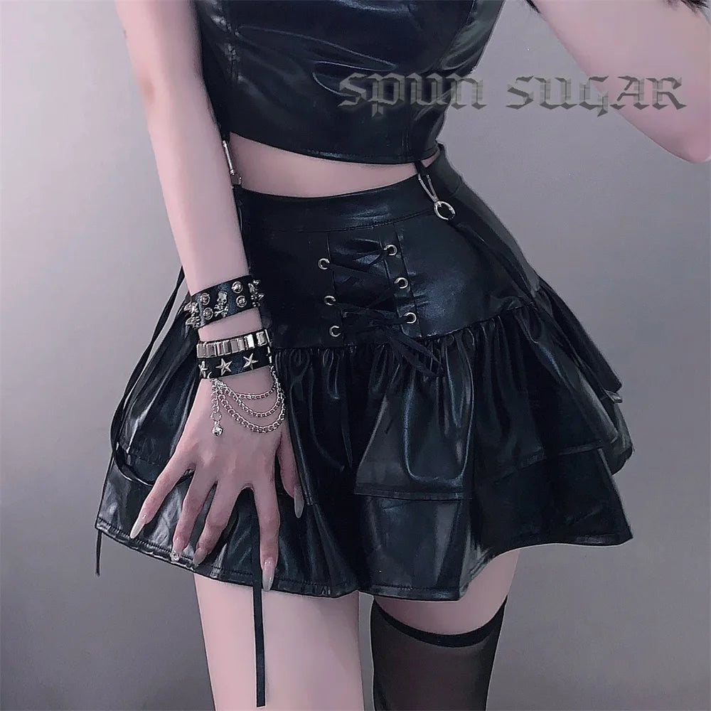 Punk Rivet Star PU Leather Bracelet For Women Men Hip Hop Gothic Dark Girl Rock Jewelry Pendant Love Chain Hip Hop Accessories