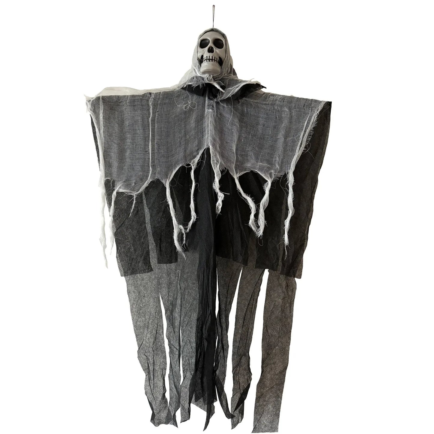 Halloween Hanging Ghost Decorations Skull Scary Gauze Fabric for Haunted House Porch Scary Props Terror Party Hanging Ornaments