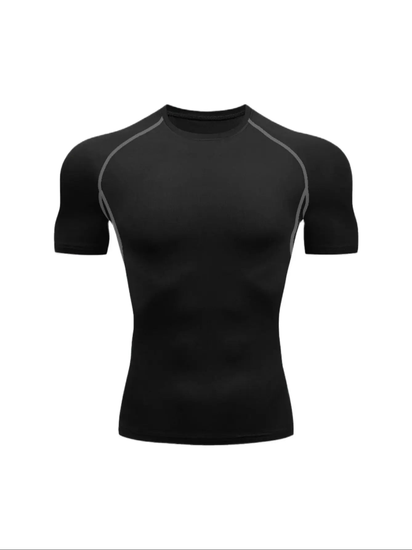 Men's Gym Training T Shirt, Outdoor, Jogging, Running Sportswear, Tight, Stretchy, Breathable Compression Top, Summer