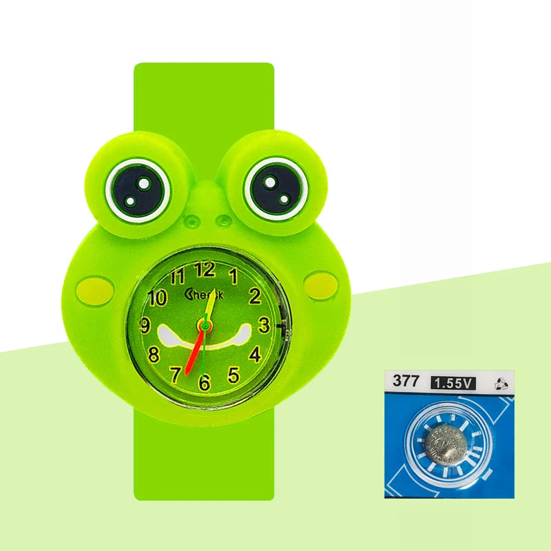 Baby Birthday Gift Children Toys Watches Cartoon Animal Dial Bracelet Kids Watches for Boy Girl 2-15 Years Old Child Clock
