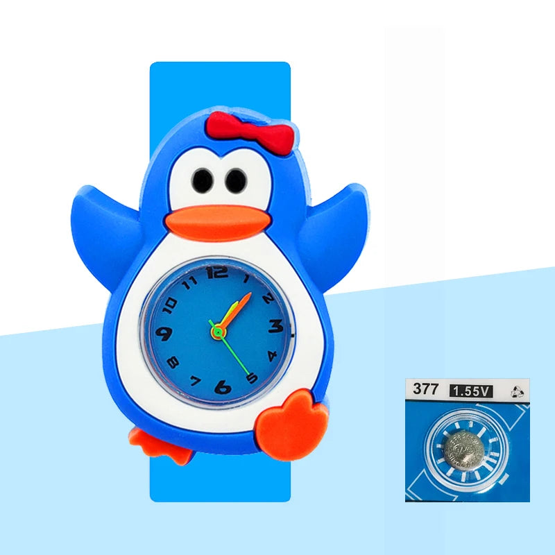 Baby Birthday Gift Children Toys Watches Cartoon Animal Dial Bracelet Kids Watches for Boy Girl 2-15 Years Old Child Clock
