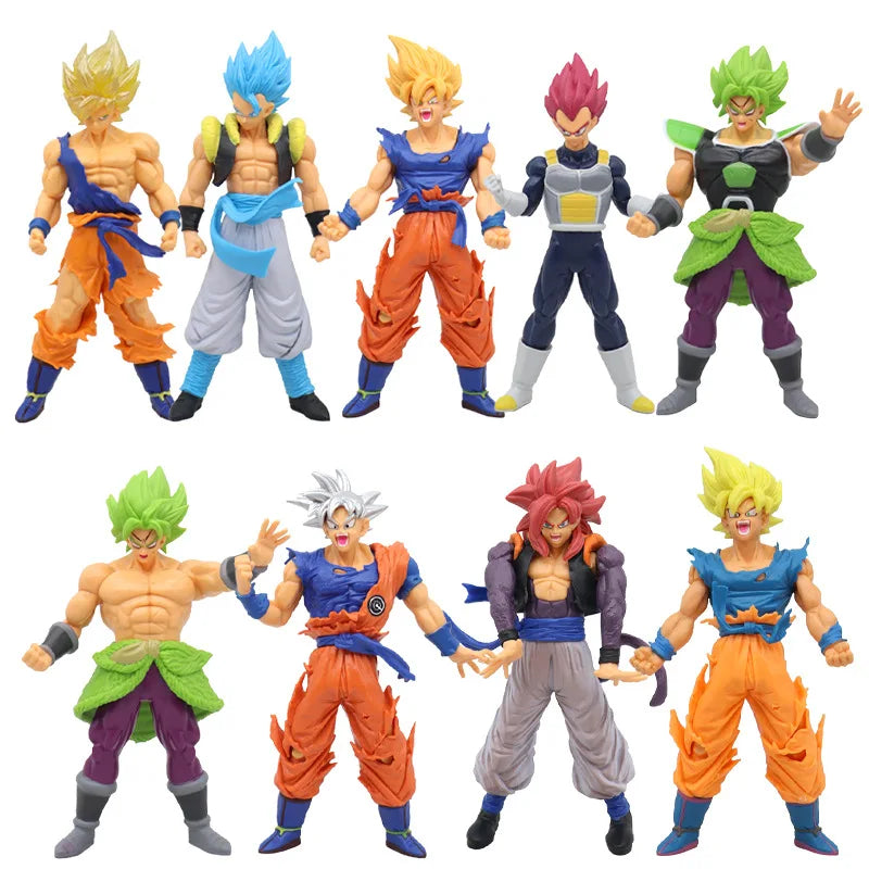 Son Goku Super Saiyan Figure Anime Dragon Ball Goku DBZ Action Figure Model Gifts Collectible Figurines for Kids Figure Toys