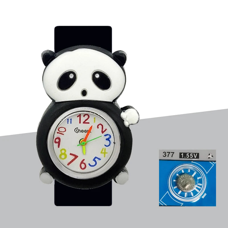 Baby Birthday Gift Children Toys Watches Cartoon Animal Dial Bracelet Kids Watches for Boy Girl 2-15 Years Old Child Clock