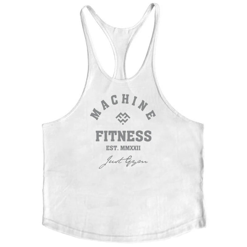 Professional Y Back Gym Tank Top Men Cotton Fitness Clothing Bodybuilding Sleeveless Shirt Muscle Stringer Singlets Workout Vest