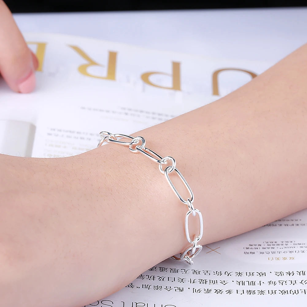 Bracelet For Women Chain 925 Sterling Silver Wedding Gift Party Fashion Luxury Jewelry Christmas Gifts GaaBou