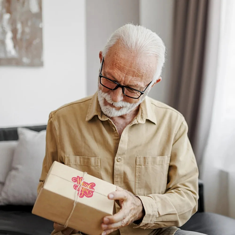 100 Pcs Unique Thank You Cards Small Business,Pink  Thank You Cards for Small Business