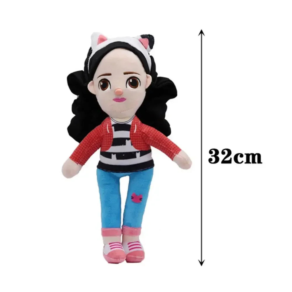 20-30cm Gabby's Doll House Plush Toy Backpack Cat Cake Cat Mermaid Stuffed Animals Plushie Dolls for Kids Gift