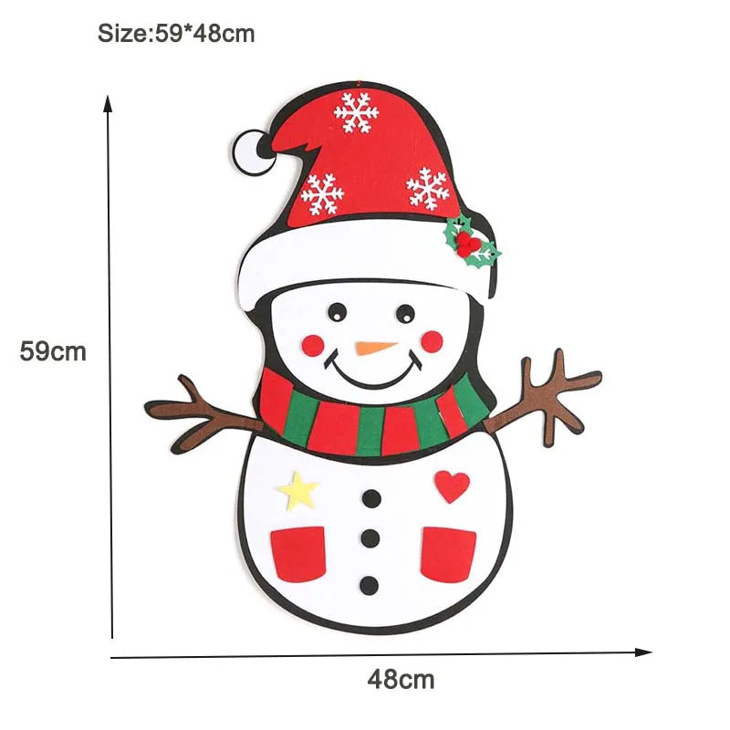 Thanksgiving Felt Tree Craft Kit Fall Tree Montessori Busy Board Family Decorations Activity Education Toy Wall Hanging Gifts