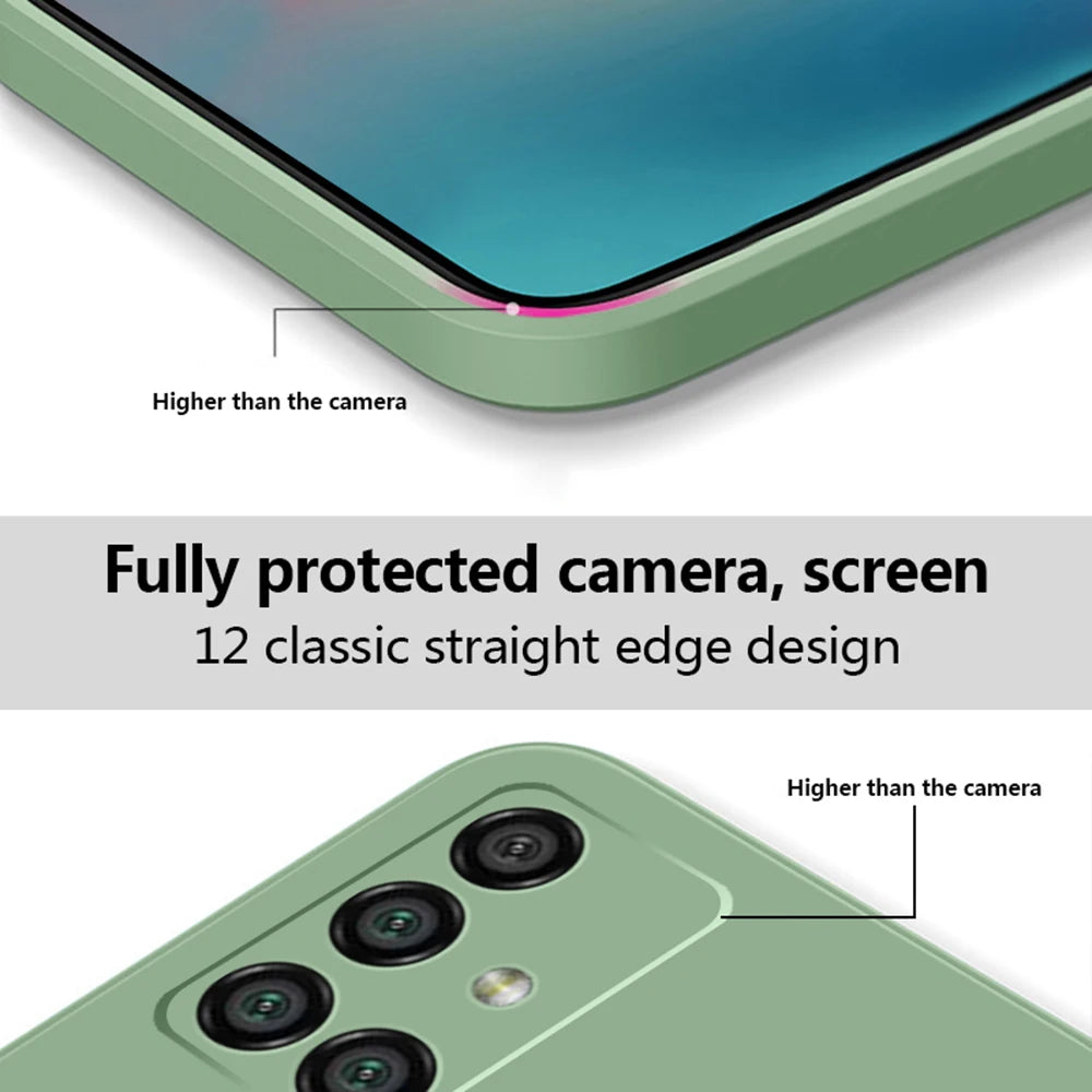 Camera Protect Soft Phone Case for Samsung Galaxy A30S A50 A50S A70 Original Liquid Silicone Couples Cover A 30 50 70 S E