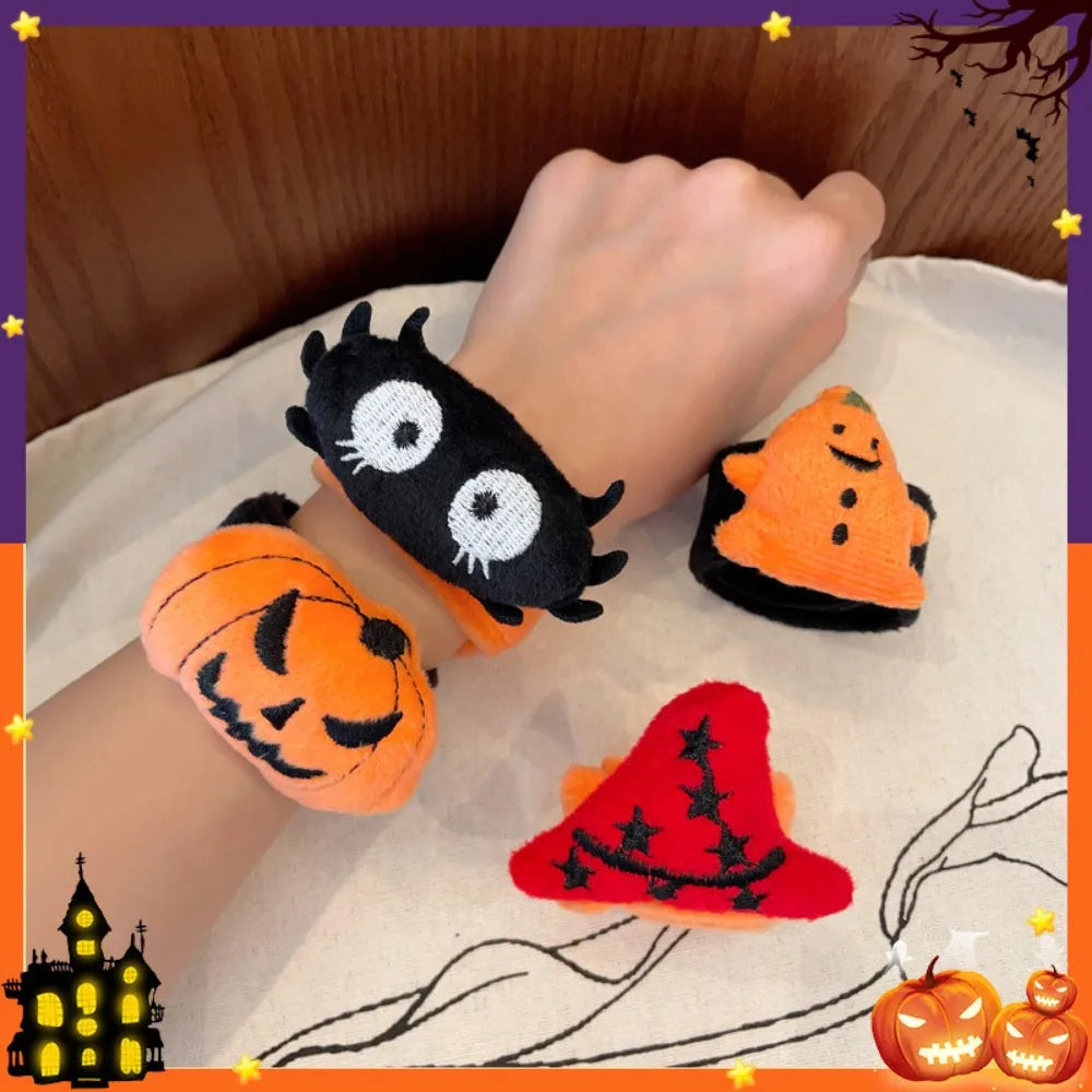 3/5 Pcs Halloween Decoration Snap Circle Ghost Festival Party Dress Up Props Bracelet Children's Birthday Halloween Party Gifts
