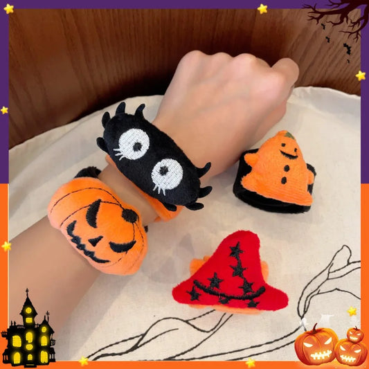 3/5 Pcs Halloween Decoration Snap Circle Ghost Festival Party Dress Up Props Bracelet Children's Birthday Halloween Party Gifts
