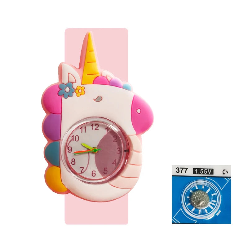 Baby Birthday Gift Children Toys Watches Cartoon Animal Dial Bracelet Kids Watches for Boy Girl 2-15 Years Old Child Clock