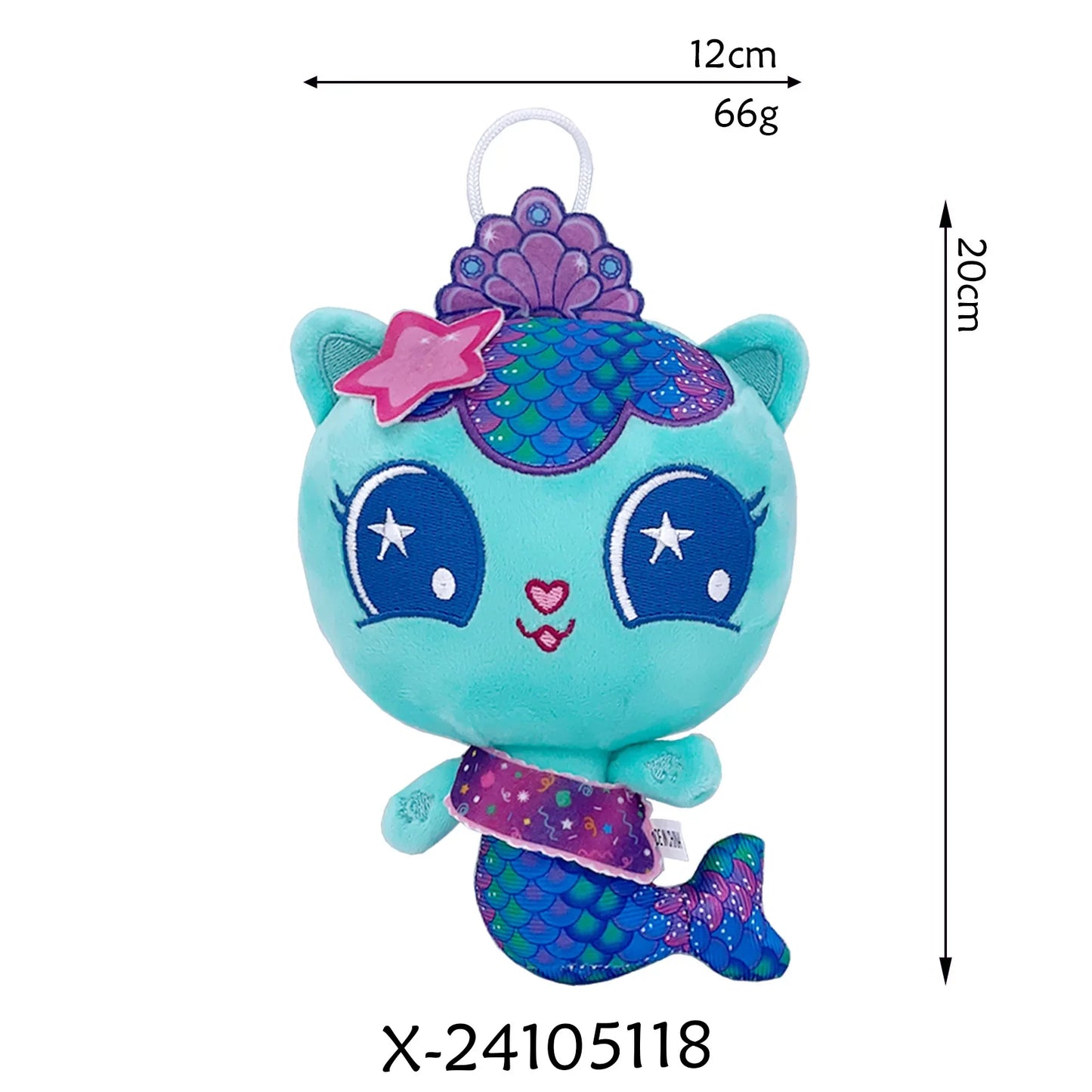 20-30cm Gabby's Doll House Plush Toy Backpack Cat Cake Cat Mermaid Stuffed Animals Plushie Dolls for Kids Gift