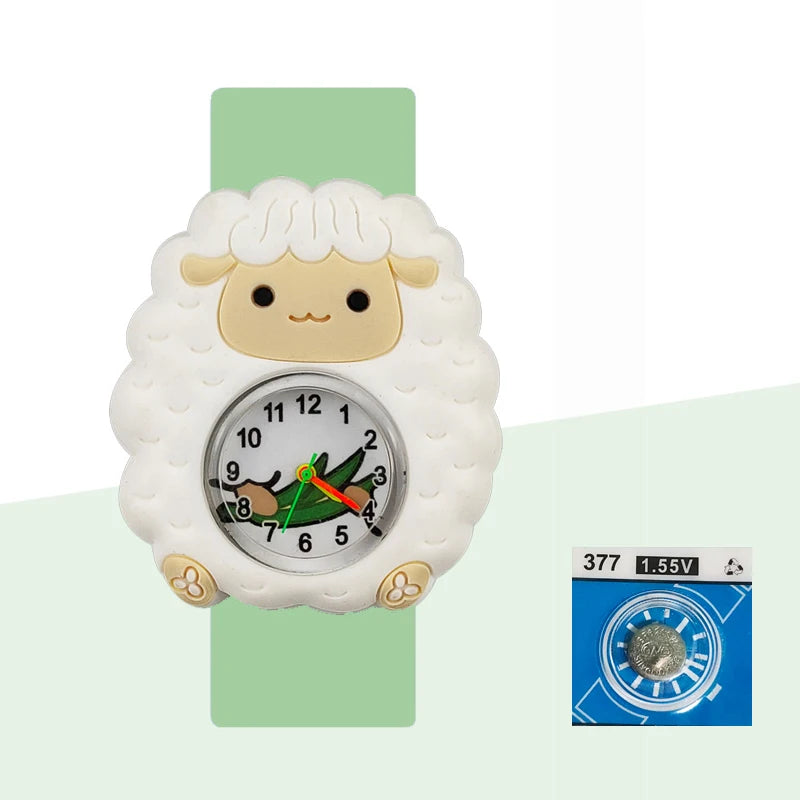 Baby Birthday Gift Children Toys Watches Cartoon Animal Dial Bracelet Kids Watches for Boy Girl 2-15 Years Old Child Clock