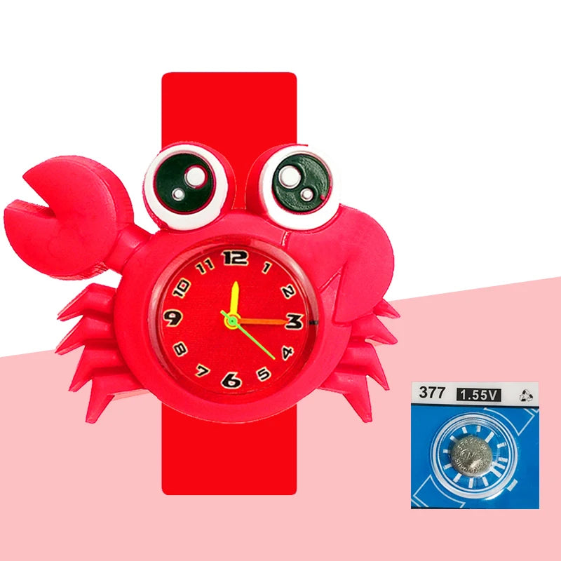 Baby Birthday Gift Children Toys Watches Cartoon Animal Dial Bracelet Kids Watches for Boy Girl 2-15 Years Old Child Clock